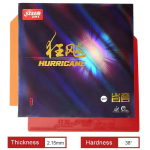 DHS Hurricane 3 Provintsi lauatennise kummi Oranž k&auml;sn Kleepuv Ping Pong Kummi Loop-l&ouml;&ouml;giks Red H38 T2.15