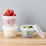Puu-k&ouml;&ouml;giviljade s&auml;ilituskast &uuml;lemise kaanega t&uuml;hjenduskorv k&uuml;lmkapp s&uuml;gavk&uuml;lmiku tihend Crisper sibula lisandi korrastajad 1Pcs