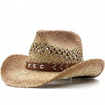 V&ouml;&ouml; Retro Mugav hingav vabaaja mitmek&uuml;lgne &otilde;ues, suur p&auml;ike ja varjutav l&auml;&auml;nekauboi m&uuml;ts One Size kohv