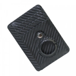 Rfid Carbon Fiber Airtag krediitkaardihoidja rahakott must