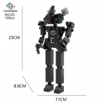 Skibidi WC ehitusplokk &otilde;udusm&auml;ng K&otilde;larimees &uuml;lemused Camara Titan TV mees multifilm nukk mudel lastele Halloweeni s&uuml;nnip&auml;evakingitus