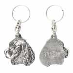 Welsh Springer Spaniel, Welsh Springer, Welsh Starter - Silver-plated dog pendant, handbag decoration, backpack pendant by Art-Dog brand