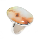 Natural Chrysoprase Gemstone 925 Sterling Silver Jewelry Ring Size 7 t7z69