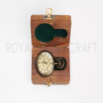 Stiilne Victoria-aegne London 1876 Steampunk Kett-Aku Taskukell Puidust Karbiga brown