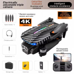 2024. aasta uus D9 kaugjuhtimispuldiga droon 4K HD ESC kolmekordne kaamera, harjadeta mootor takistusi v&auml;ltiv optilise voolu nelikkopteri kingitus m&auml;nguasi WIFI FPV 4K 1B