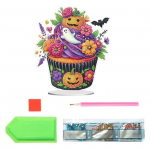 Halloweeni kivide maalimise komplekt DIY erikujuline kivikivist t&ouml;&ouml;laua kaunistused Halloweeni teemaline kivimaalimise komplekt lastele kingitused A