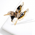 V&auml;rviline kivist koolibri pross Creative Design Bird prossid Naiste peoaksessuaarid kingitus