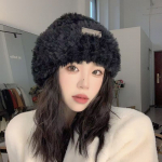 Talvine karvane m&uuml;ts emane paksendatud soe k&otilde;rvakaitse kootud m&uuml;ts suur pea &uuml;mberm&otilde;&otilde;t Armsad karu k&otilde;rvad villane m&uuml;ts Tide one size khaki