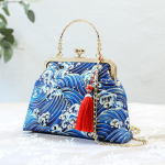 Mood Vintage Fringe kott V&auml;ike koorega kotid kett Naiste &otilde;lg Crossbody kott Kraana Lendav naiste k&auml;ekotid rahakotid sinine