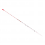 1 tk klaasist termomeeter kodupruulimise laboratooriumi punase veega t&auml;idetud termomeeter klaasn&otilde;ud keemialabori kooli koduseks kasutamiseks