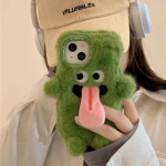 Armas naljakas pl&uuml;&uuml;sist magnetiline kleepuva keelega Monster telefoni&uuml;mbris iphone 16 15 14 Pro Max/Samsung S25 S24 Ultra S23 FE S22 Plus A16 A15 A25 A35 A55 jaoks Samsung S23ultra