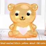 Loominguline Little Bear Pig Bank l&auml;bipaistev m&uuml;ndihoiukast Armas seif kollane