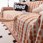 Paks Chenille tekk Klassikaline must triip Diivanitekk Suvine diivan Libisemiskindel tekk Kontori uinaku sall Padi Diivanikatted 180x130cm