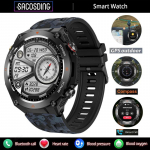SACOSDING Smart Watch GPS Sport Compass Outdoors 1ATM veekindel kell 1,45 tolli AMOLED Bluetooth 5.2 Call Voice Assistant Smartwatch