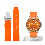 Klassikaline kummist rihm Seiko Citizen Omega kiirkinnitusega kellarihmale 20mm 22mm 24mm silikoonist Tropic nutikellarihm 24mm