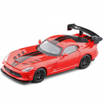 1/32 Dodge Viper ACR SRT sulamist sportautomudel, survevalu ja m&auml;nguasi, metalls&otilde;idukid, automudelid, heli- ja valgussimulatsioonid lastele m&auml;nguasjade kingitus punane
