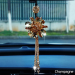 Auto ilus tahavaatepeegel rippuvad kaunistused auto kristallist ripatsiga kaunistused stiilitarvikud &scaron;ampanjav&auml;rvi