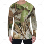 Harajuku 3D-tr&uuml;kiga kamuflaažmustriga pikkade varrukatega T-s&auml;rk, kamuflaažstiilis graafiline pikkade varrukatega &uuml;mara kaelusega s&auml;rk, &uuml;lem&otilde;&otilde;duline T-s&auml;rk meestele S