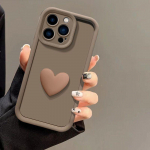 Samsung Galaxy M35 &uuml;mbrisele Samsung Galaxy SM-M356B 3d Love Heart telefoni&uuml;mbrisele t&auml;iskomplektne matt kukkumisvastane pehme kaitsekate For Galaxy M35 kohv