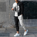 S&uuml;gisene pikkade varrukatega + p&uuml;ksid, &uuml;likond, meeste t&auml;navar&otilde;ivad, vabaaja meeste pika stiili komplekt, suur komplekt, pikk dressi&uuml;likond, meeste r&otilde;ivad, 2-osalised komplektid S