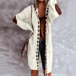 Vintage Naiste &Uuml;lem&otilde;&otilde;duline Kapuutsiga Pikk Kootud Kardigan Mood Vabaaja Dž&ouml;rsi Mantel Lapit&ouml;&ouml; Kampsunid Džemprid Jakk 4XL valge