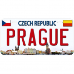 Vintage dekoratiivsed numbrim&auml;rgid Sildid Vintage Bacelona Pariis London Amsterdam Sildid Metallist Autosilt Auto esiosale 40x30cm