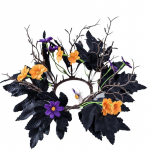 1 tk Kodukaunistused K&uuml;&uuml;nlar&otilde;ngad P&auml;rjad K&otilde;rvitsmust Simuleeritud Lilled K&uuml;&uuml;nlajalg Lauakaste