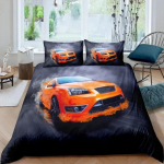 Sportauto Luksuslik Voodipesukomplekt Tekikott Magamistoa Tekikatted &Uuml;hekohaline Kaksik Kuningsuuruses Tekikate Kodutekstiil AU Single 140x210cm
