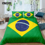 Rahvuslipp Tekikoti Komplekt King Suurus Loov Ameerika Lipu Voodipesukomplekt Teismelistele T&auml;iskasvanutele Mikrokiust &Uuml;hekohaline Kahekohaline Tekikott AU Single(140x210cm)