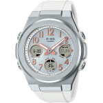 CASIO Women's Baby-G MSG-W610-7AJF [BABY-G G-MS] Round Watch White Resin *Stainless Steel
