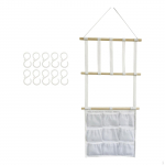 Bow Holder for Hair Accessories, Organizer Headbands And Clips in Kids Room with 10 clips