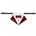 Reguleeritav pidulik koera smokingikrae kutsika bandana suurtele koertele kikilipsuga krae poisskoera pulmasmooking kikilipsuga lemmiku s&uuml;nnip&auml;evakost&uuml;&uuml;m S