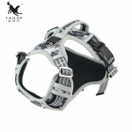 TAILUP 1000D Oxfordi riidest helkurrihm lemmikloomade koerte rakmed teeninduskoera vest vertikaalse k&auml;epidemega reguleeritava koera kaelarihmaga keskmistele koertele L