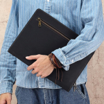 Ehtsast nahast pliiatsihoidja Vintage Mad Horse nahast tahvelarvuti koti jaoks must