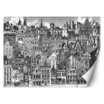 Tapeet &Otilde;nnelik linn 100x70 must/valge