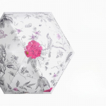 Lame kuue volditud taskuga vihmavari p&auml;ikesevari v&auml;rviline liim p&auml;ikesekaitse p&auml;ikesekaitse vihmavari vihmavari Naiste kokkupandav vihmavari valge