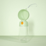 Lemmikloomade v&auml;ljas koeraga jalutamiseks kaaslane tass toidu hoidja ja vee jootja 2-&uuml;hes veepudel kaasaskantav veejaotur koertele