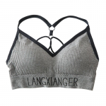 Naiste rinnahoidja Beauty Back Tube Top Exposure naiste vest Cross Beauty Back kirjaga tr&uuml;kitud spordirinnahoidja One Size