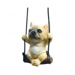 Swing Bulldog rippuv ornament auto tahavaatepeegel Realistlik koera rippuv kaunistusvaik