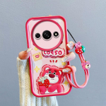 KEYSION P&otilde;rutuskindel &uuml;mbris Redmi A3 A3X jaoks kaelapaelaga Pehmest silikoonist armas 3D-multifilmikujuke Telefoni tagakaas Xiaomi POCO C61 jaoks for Redmi A3