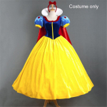 Multika printsess Valge Halloweeni peokost&uuml;&uuml;m T&auml;iskasvanute Cosplay Pluss Suurus Kleit T&uuml;druk Printsess Kleit Naised T&auml;iskasvanute Riided XXL