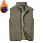 Meeste vabaaja varrukateta fliisvest - s&uuml;gis-/talvispordi jope XXL tumesinine v&auml;rv