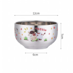 Multikas Kahekihiline riisi rameni kausid roostevabast terasest lastele putru nuudlid v&auml;ike kauss k&ouml;&ouml;k metallist lauan&otilde;ud toidukonteiner