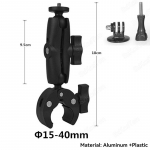 Spordikaamera kinnitus mootorratta jaoks Go Pro Hero 13 12 11 10 9 Insta 360 X4 X3 GO 3 3S jaoks, moto, jalgratta juhtraua kinnitus