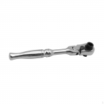 1/4 inch Flex Head Ratchet Wrench Swivel 180&deg; Steel Silver Direct