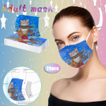 T&auml;iskasvanud kasside digitaalprintimine kolmekihiline hingav kaitsemask Free Size