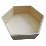 Etag&egrave;re hexagonale en bois 36 x 31 x 10 cm