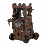 MOC Keskaegsed s&otilde;jav&auml;e ehitusklotsid S&otilde;durid Figuurid Aksessuaarid L&otilde;kketelk Transpordivanker S&otilde;jahobune Relv Tellised M&auml;nguasi