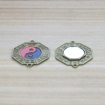 Hiina Fengshui Peegel 5Cm V&auml;ike Bagua Peegel Metallist Retro Yinyang K&auml;sit&ouml;&ouml; Ehted Kodu Seina Kaunistus Ripats Saab Riputada