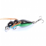 1 tk sipelga- ja kalap&uuml;&uuml;gi peibutised s&ouml;&ouml;dakonksud 4,5 cm/3,4 g sulgedest v&otilde;ltss&ouml;&ouml;t k&otilde;va kalap&uuml;&uuml;gi k&otilde;risti helmed 3D silmad putukad minnow mikroobjektid 1#